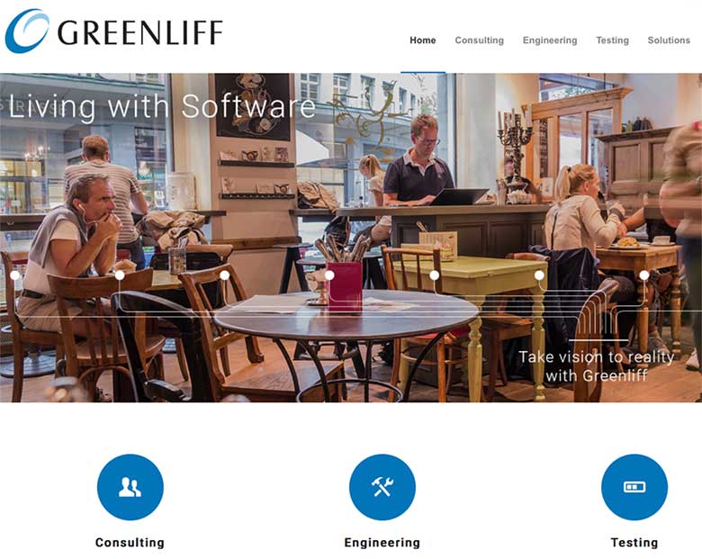 website greenliff ag mit wordpress